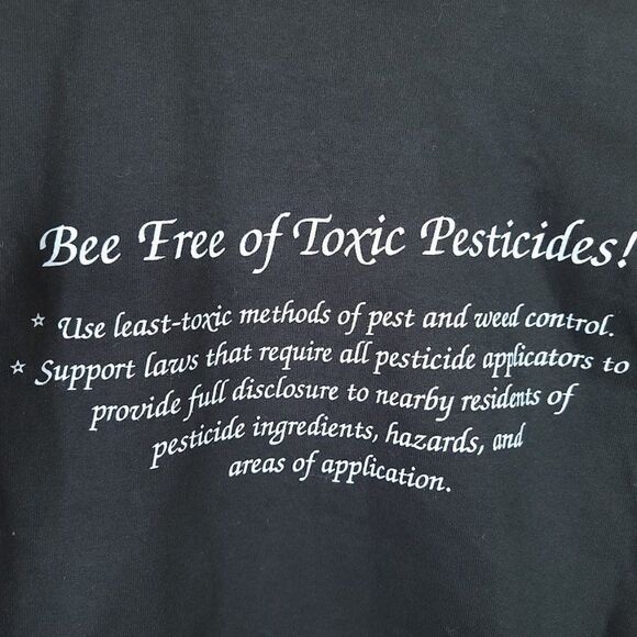 Bee T Shirt Vintage 90s Bee Free Of Toxic Pesticides Made In USA Mens Medium - Picture 4 of 7